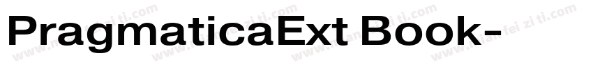 PragmaticaExt Book字体转换